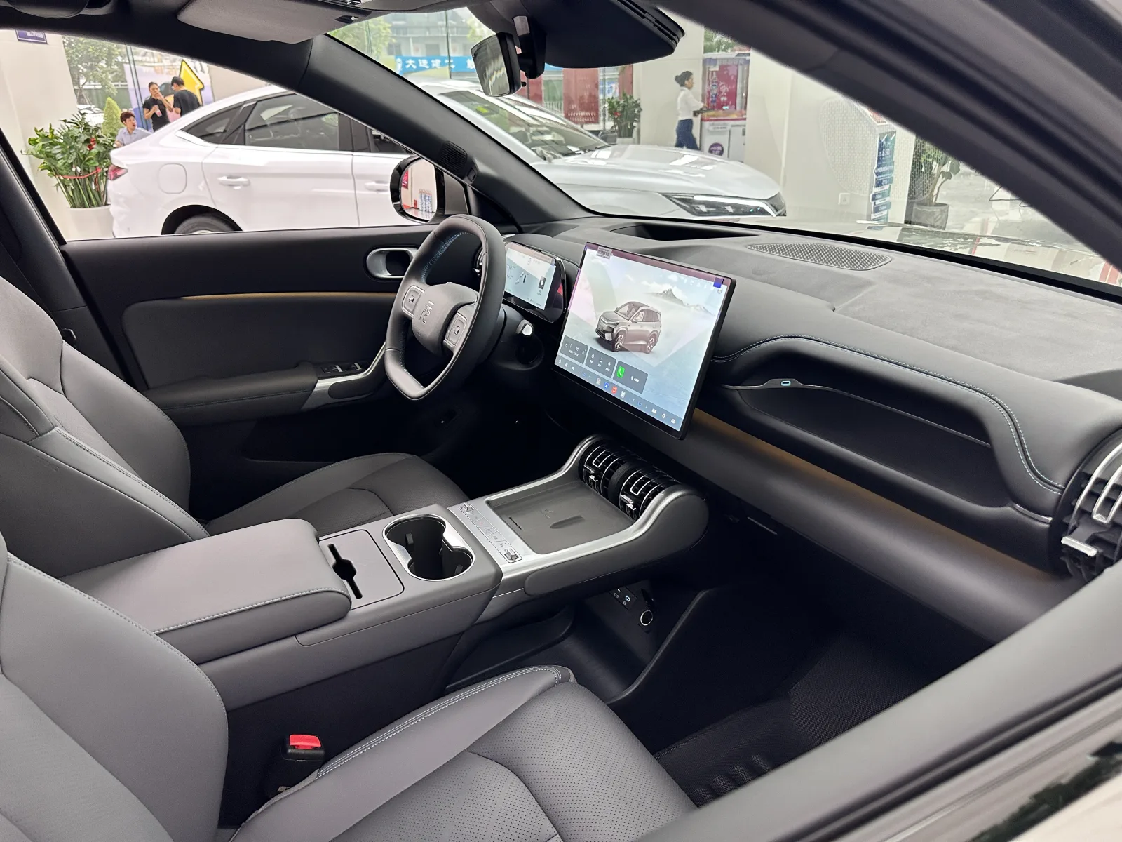 BYD Yuan PLUS cockpit and front interior